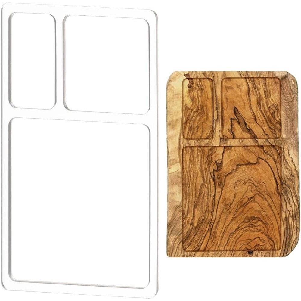 Woodworking Templates - Трафарет для фрезерования с 3 карманами,