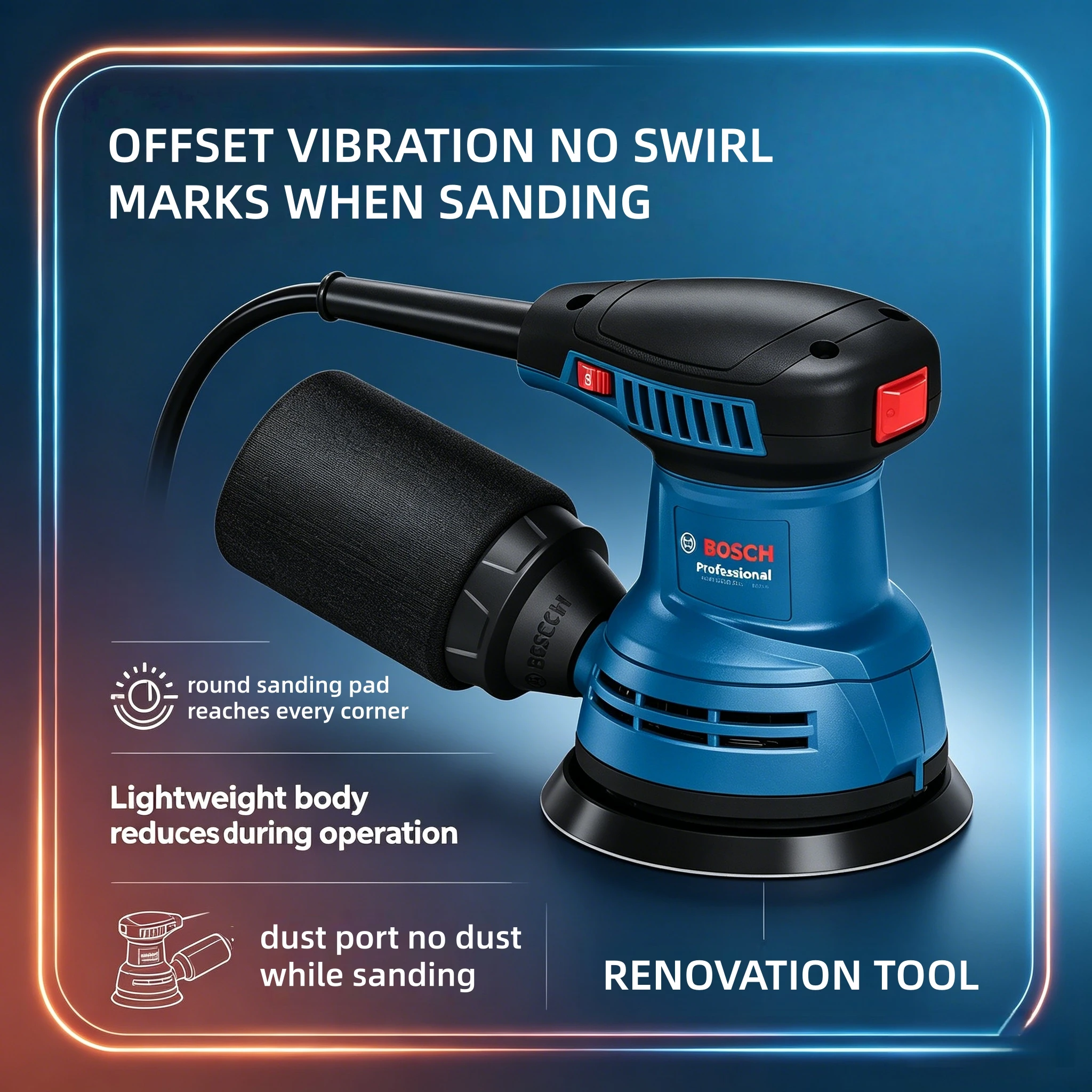 Woodworking Machines - Bosch GEX125, многофункциональная орбитальная шлифовальная машина
