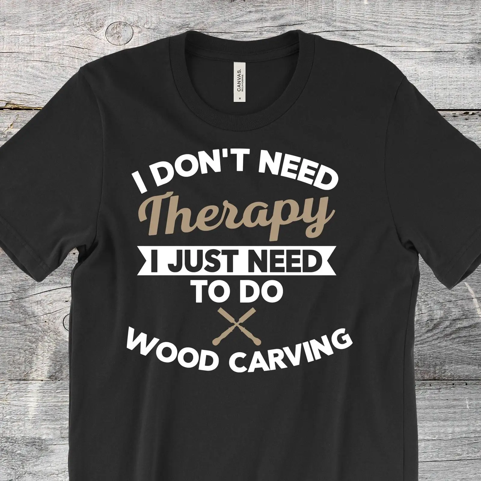 Woodworking Therapy - Футболка с забавным принтом «Я не