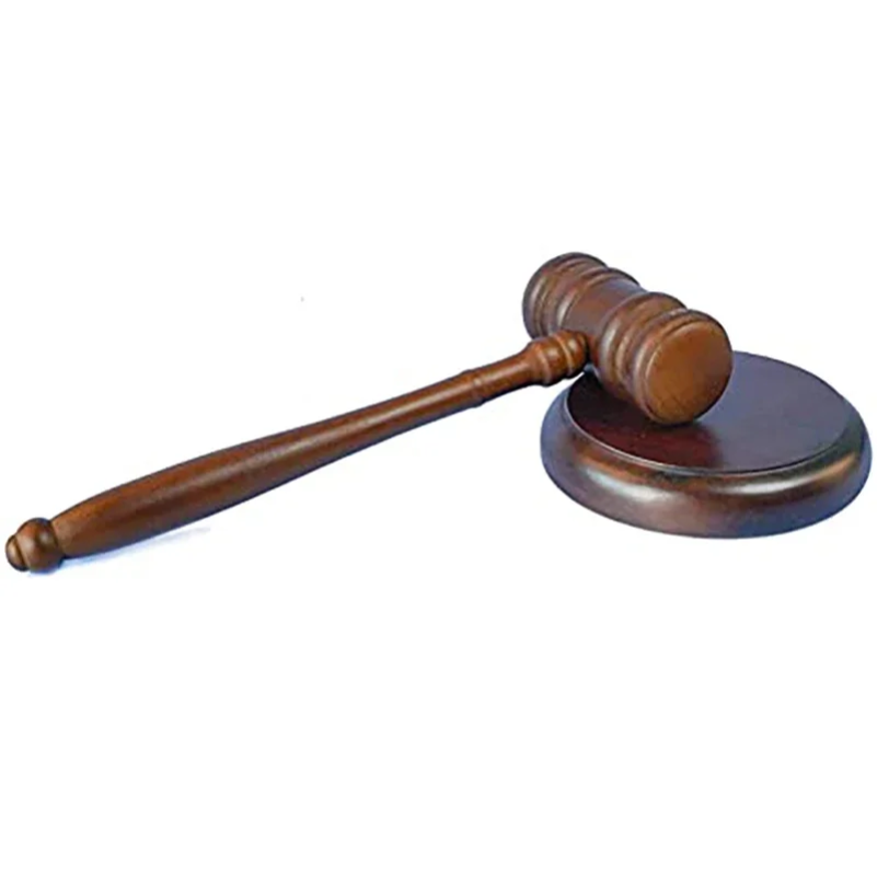 Woodworking Auctions - Высококачественный прочный деревянный судейский молоток ручной
