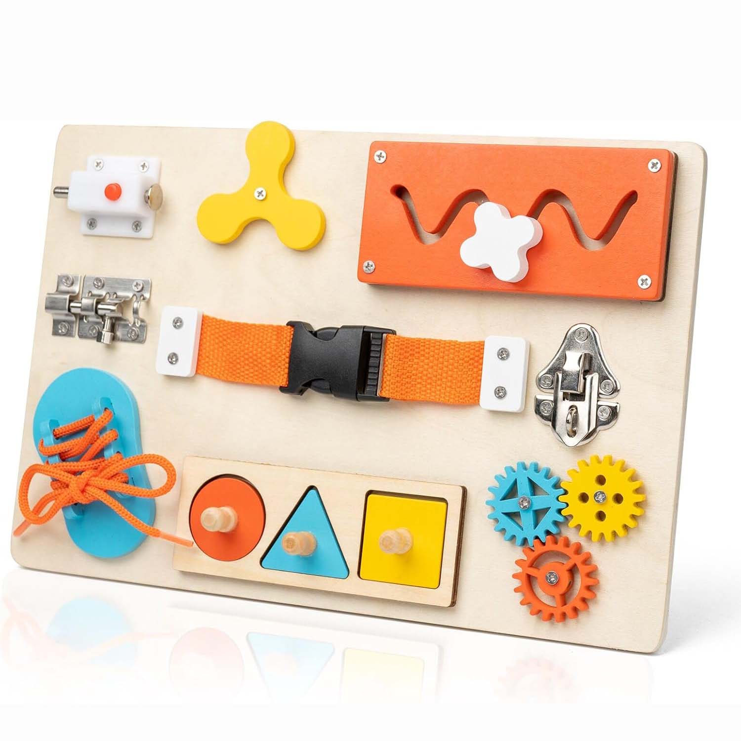 Woodworking Kids Toys - Доска Монтессори для малышей, деревянная сенсорная