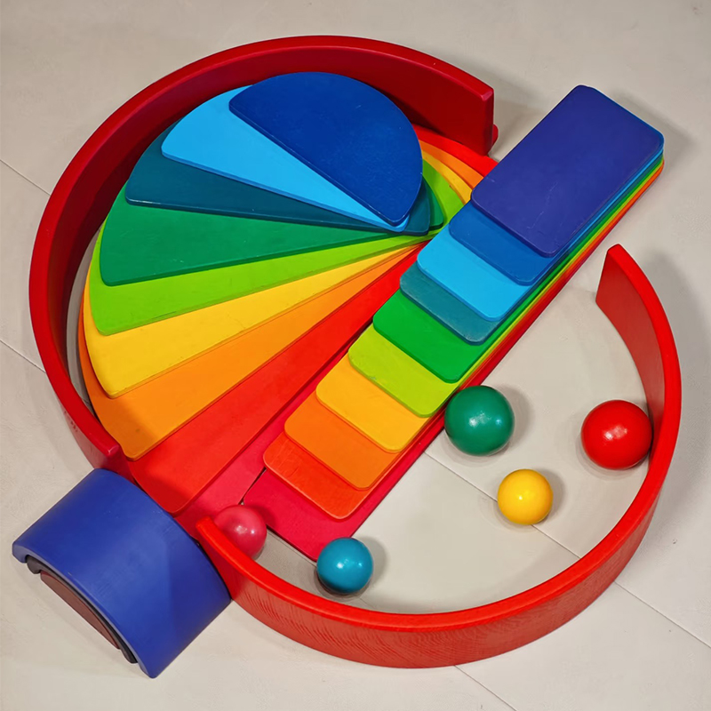 Деревянные радужные блоки, раз – обзор и цена Woodworking Kids Toys