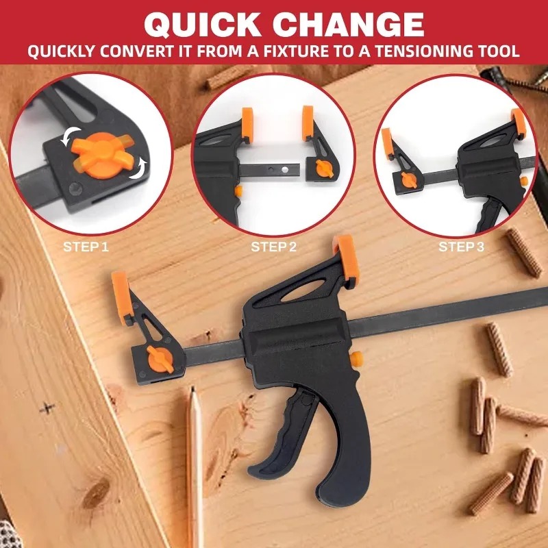 4-дюймовый быстрозажимной F-об – обзор и цена Woodworking Z Clips