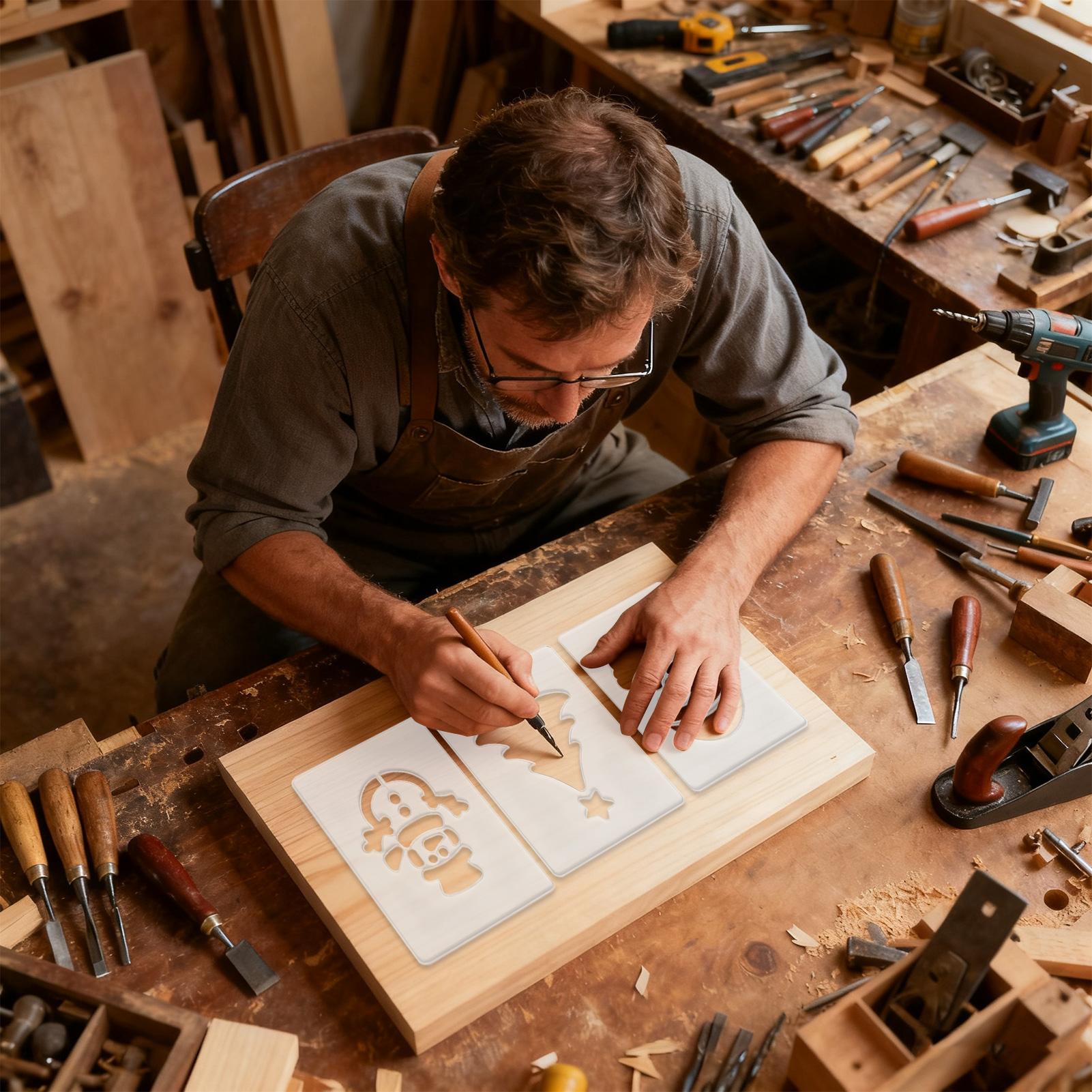 Рождественский трафарет, порта – обзор и цена Woodworking Templates